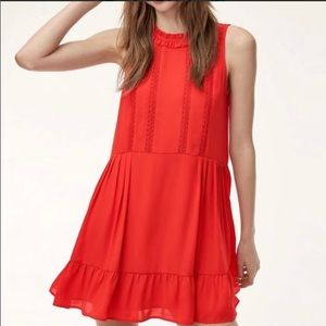 Aritzia Sunday Best Raleigh Orange Dress